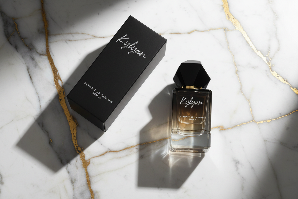 Kylyan с кутия - мрамор и злато